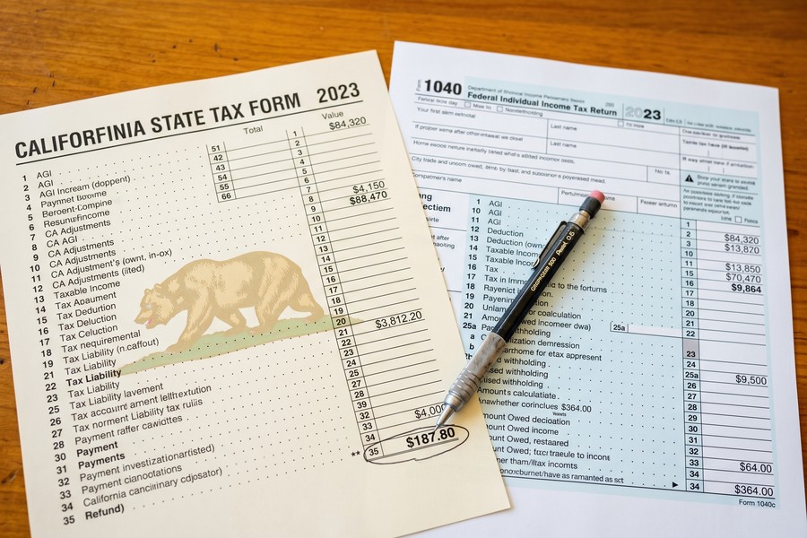 Map of U.S. states with their own individual alternative minimum tax provisions highlighted