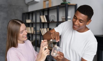 Young professional reviewing life insurance options with dependents