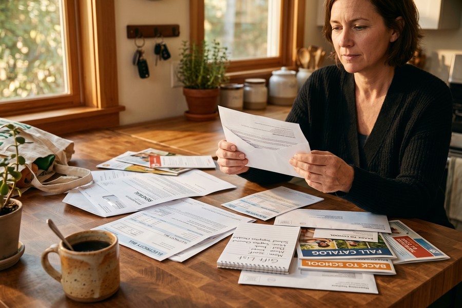 A simple sinking fund tracker spreadsheet showing monthly contributions for irregular annual expenses