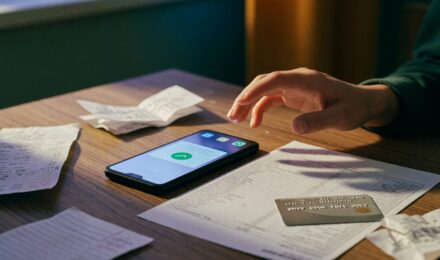 Smartphone showing food delivery app with stacked dollar bills representing hidden convenience spending costs