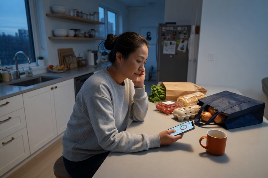 A smartphone screen showing multiple convenience app subscriptions