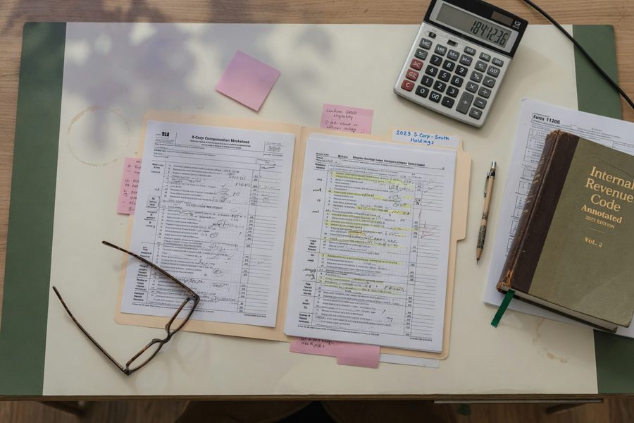 Side-by-side comparison chart showing tax software interface versus CPA consultation setting