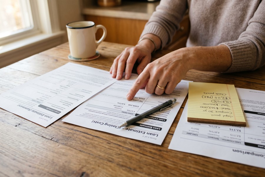 Side-by-side comparison of soft inquiry versus hard inquiry effects on a credit score