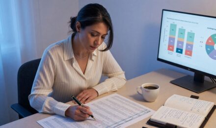 Professional reviewing wealth management strategy to prevent lifestyle creep on income growth