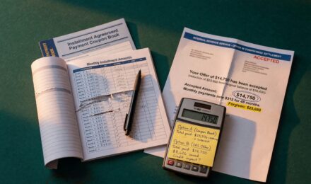 Comparison chart showing IRS payment plan vs offer in compromise approval rates and costs
