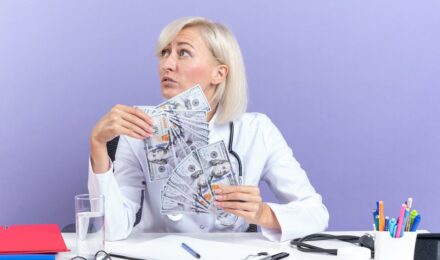 Tax form showing medical expense deduction calculation against adjusted gross income threshold