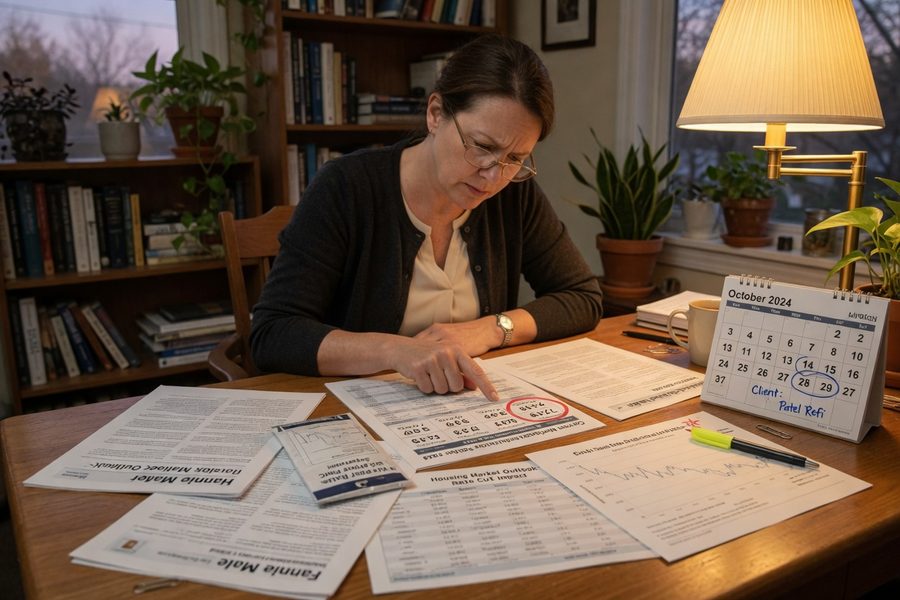 Homeowner reviewing multiple mortgage refinance offers side by side on a laptop