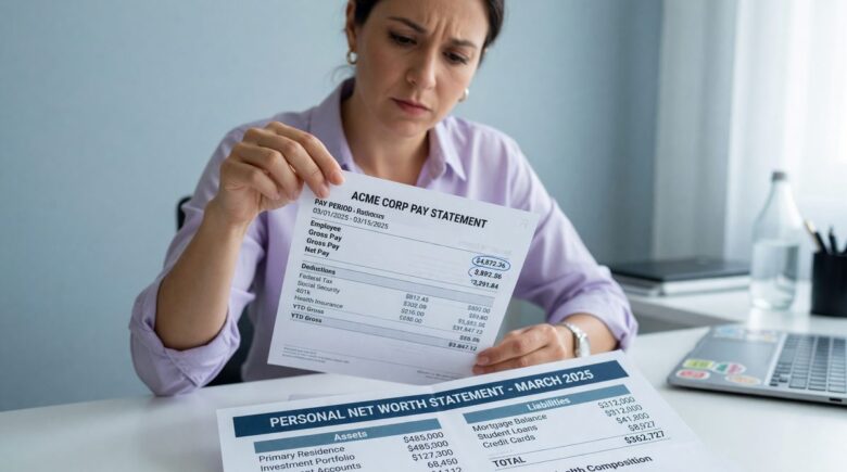 Comparison chart showing the difference between net worth and income in building long-term wealth
