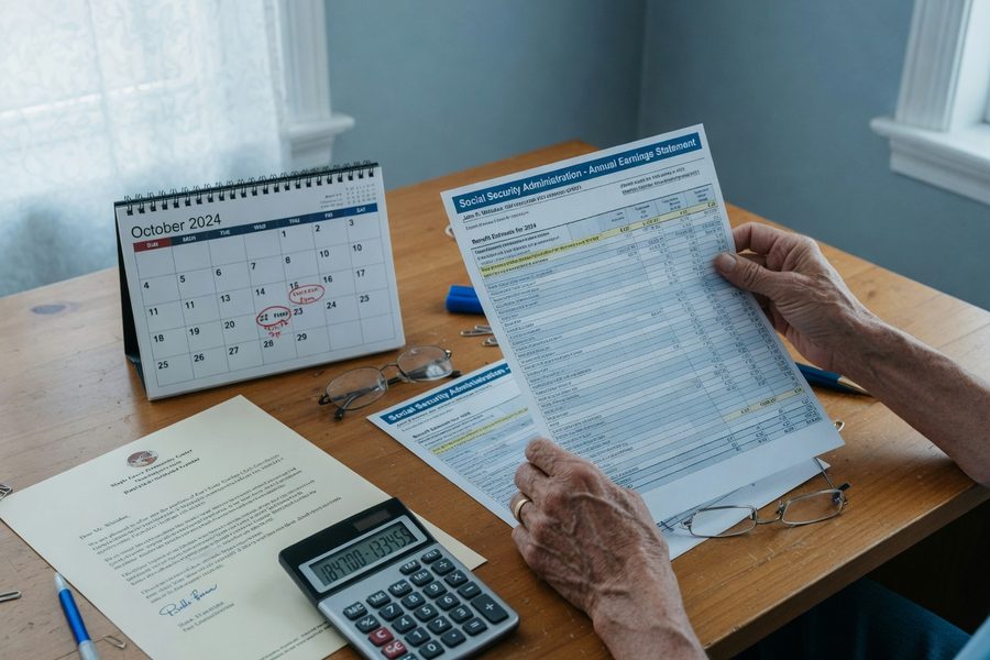 Senior using tablet to track monthly budget with financial app open on screen