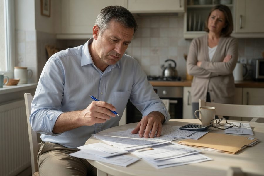 List of retirement account options written on a notepad