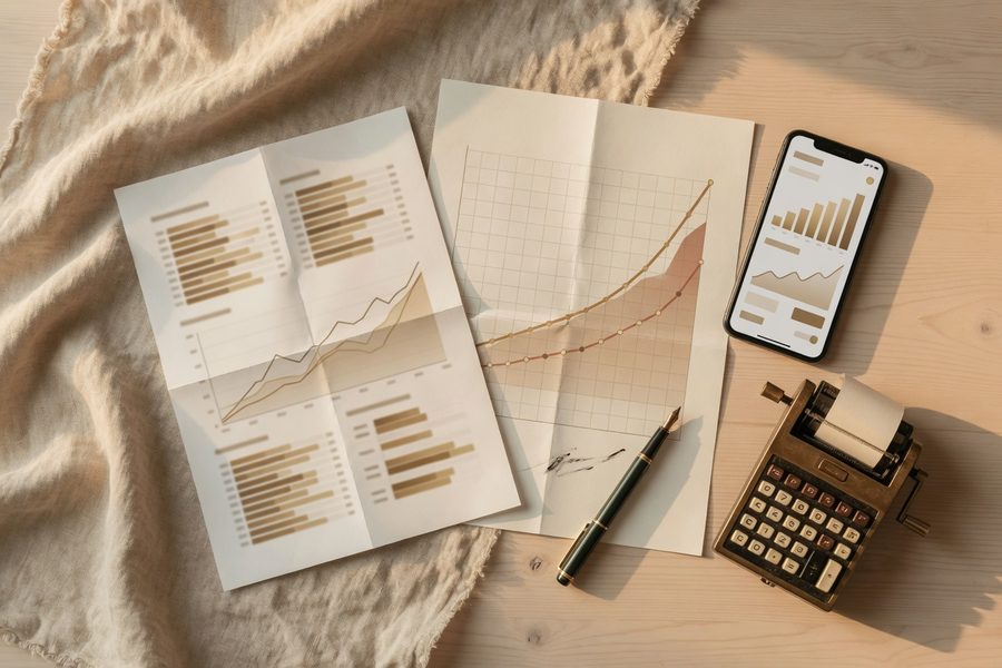 Chart comparing robo-advisor vs self-directed wealth over 20 years