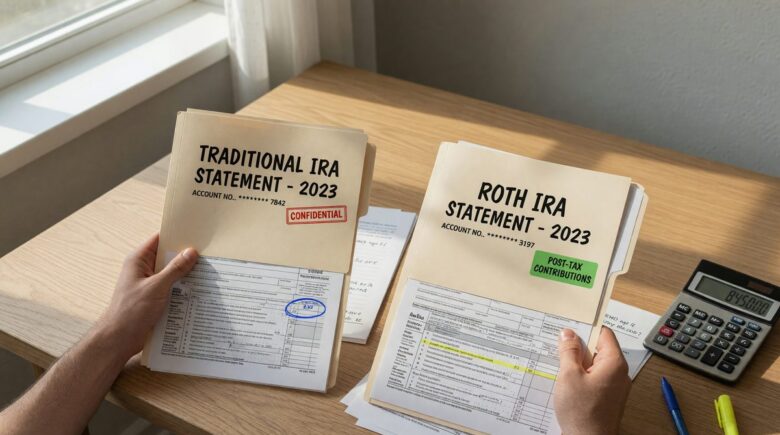 Comparison chart of Roth IRA and Traditional IRA tax implications by income bracket