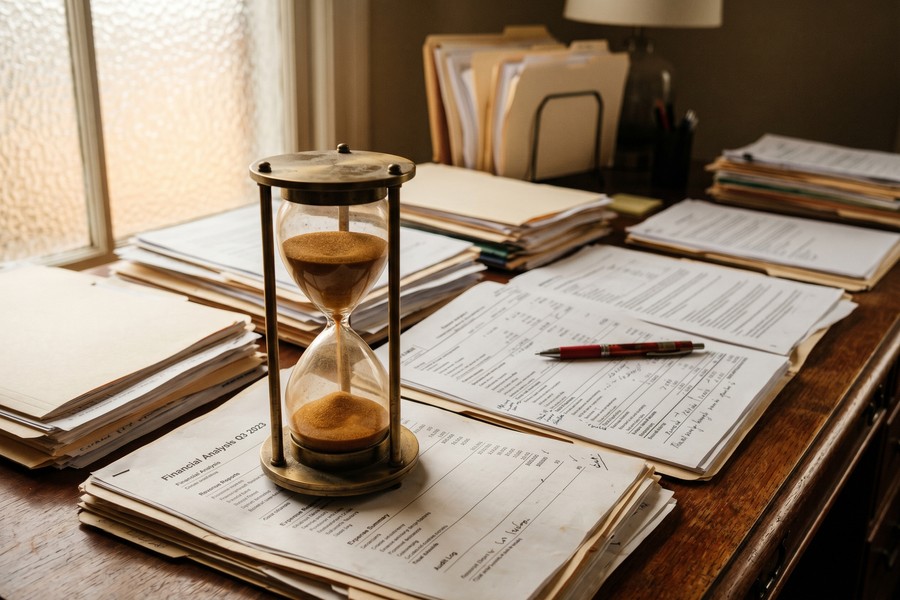 Timeline infographic showing 24-month self-employed mortgage preparation steps