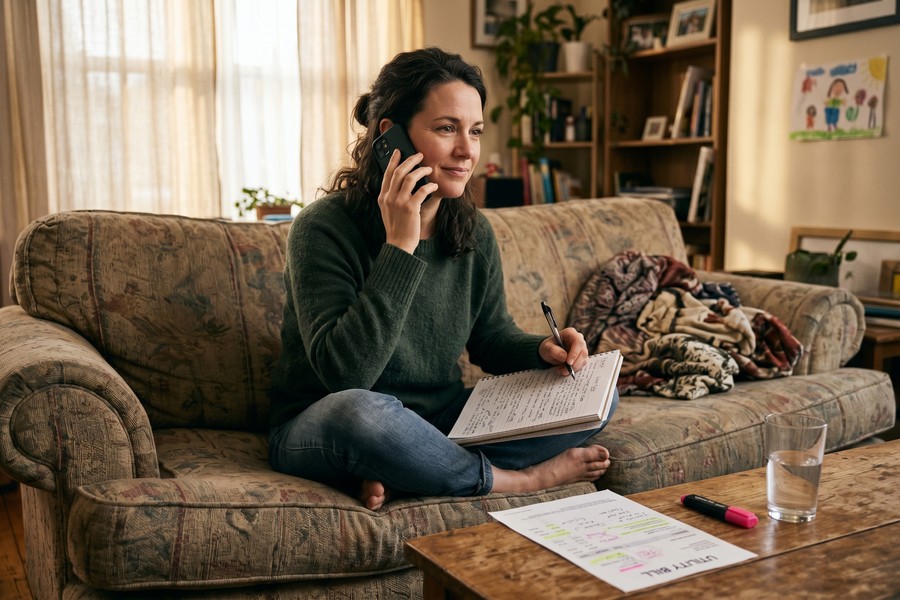 Comparison of cell phone bills before and after switching to a budget MVNO carrier