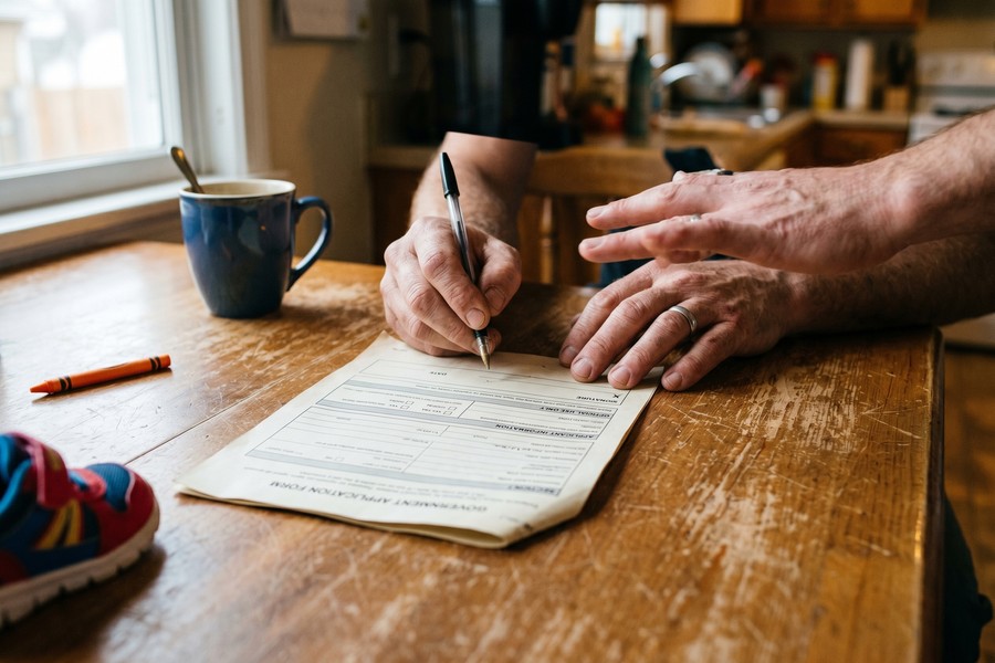 Split-screen showing Head of Household vs. Single filing status tax comparison chart for 2025
