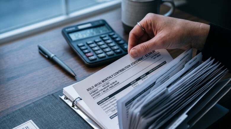Comparison chart of Solo 401(k) and SEP IRA contribution limits for freelancers