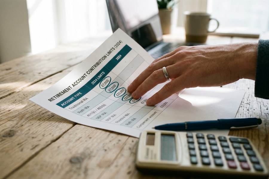 Side-by-side comparison chart of Solo 401k vs SEP IRA contribution amounts at different income levels