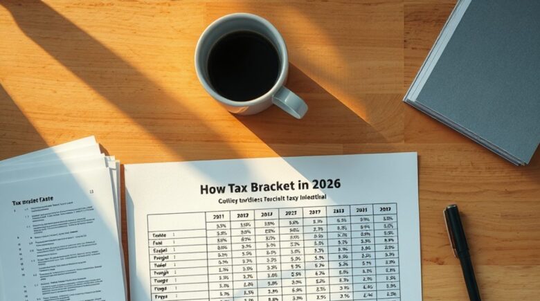 Tax brackets 2026 infographic showing marginal tax rates and income thresholds