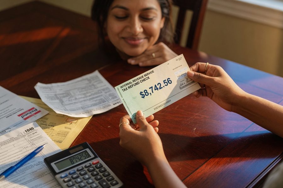 Side-by-side bar chart comparing dollar savings of a $1,000 deduction vs. $1,000 credit across three tax brackets