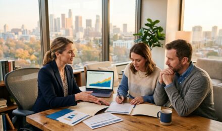 Side-by-side comparison of a traditional IRA and Roth IRA account summary on a financial planning worksheet