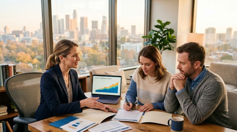 Side-by-side comparison of a traditional IRA and Roth IRA account summary on a financial planning worksheet