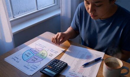 Comparison chart showing zero-based budgeting versus 50/30/20 budgeting rule side by side