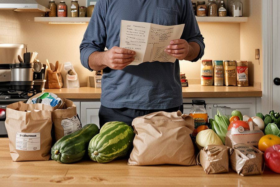Receipts and meal logs from a Houston single dad's 3-month challenge