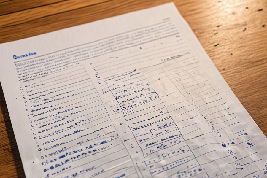 Weekly grocery tracker used by a Texas single dad during the 3-month challenge