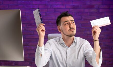 Person using budgeting app on smartphone to track gig work income and expenses
