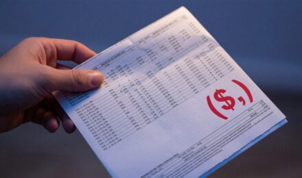 Infographic showing 2025 personal finance statistics including credit card debt, savings rates, and emergency fund data