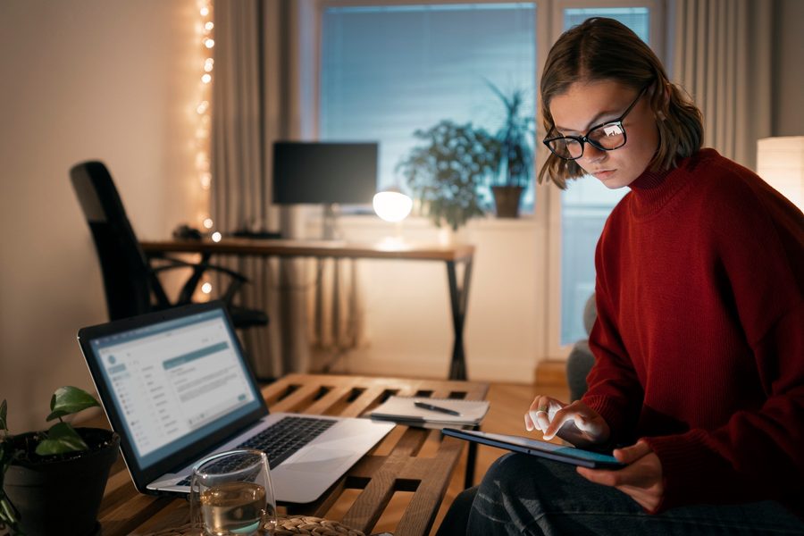 A map showing Texas' allure as a remote work destination