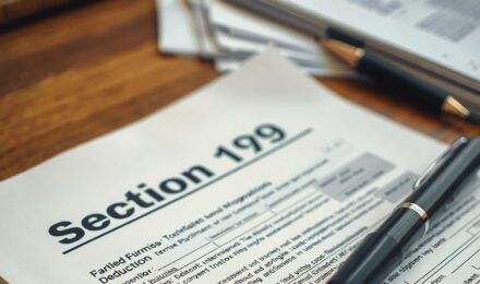 Small business owner using Section 179 deduction to reduce taxable income