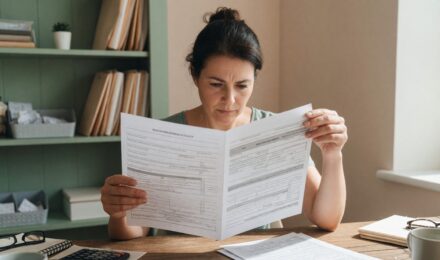Small business owner reviewing health insurance premium deduction options on laptop
