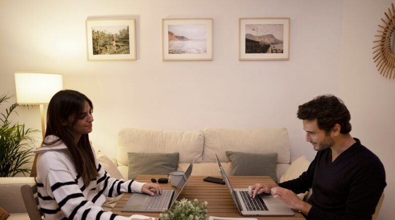 Airbnb host in Seattle reviewing tax documents and licenses